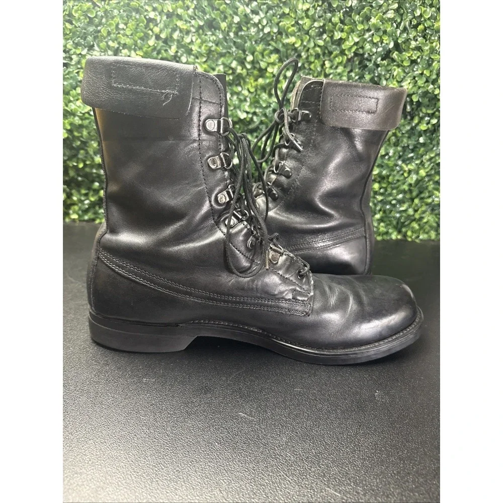 vintage Cove Shoe Company black leather military/combat boots Men's Size 12 D